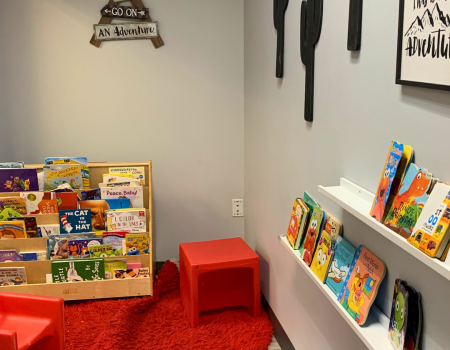 We do reading based activities during autism therapy